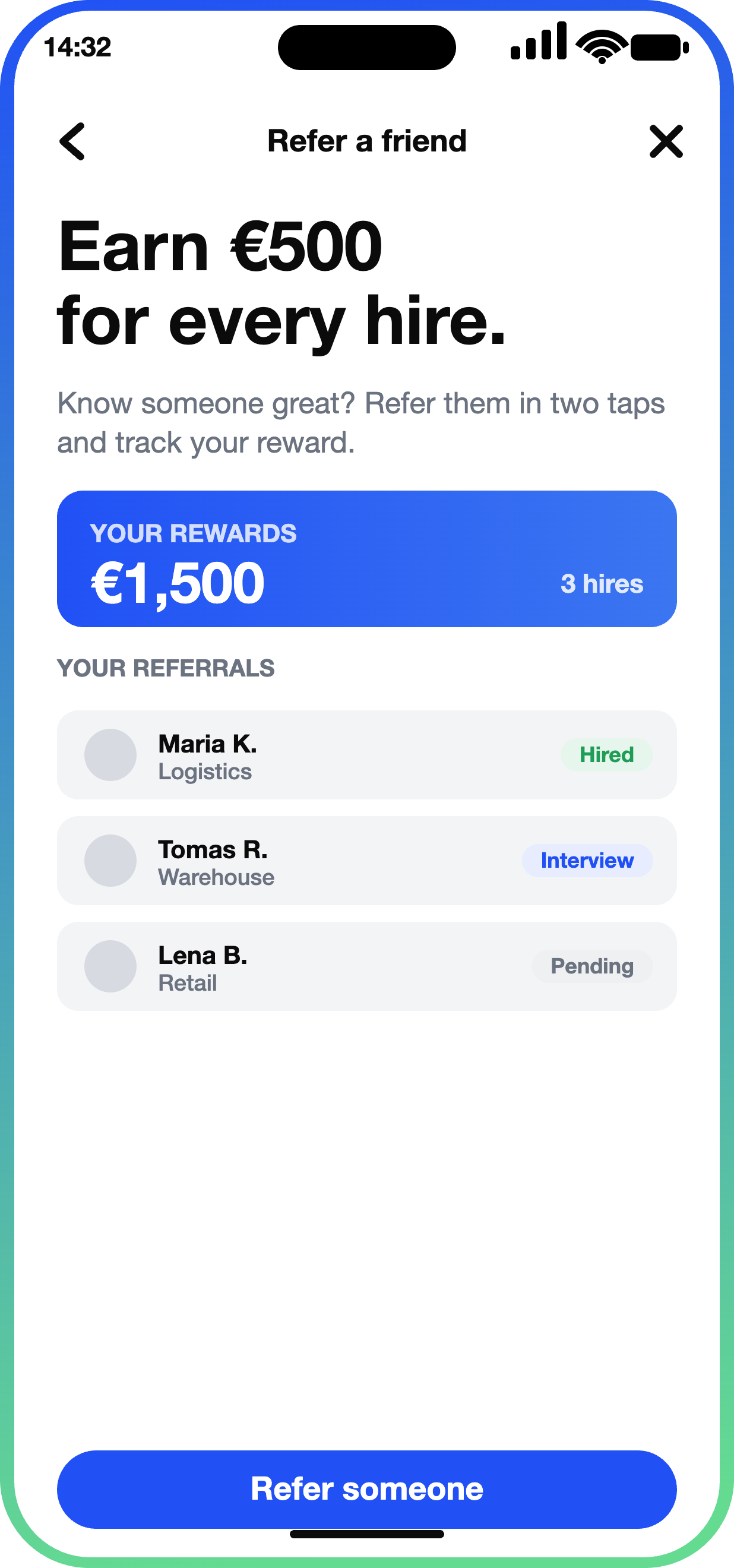 Employee Referral Program app
